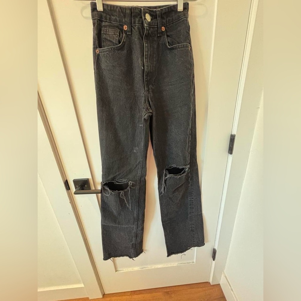 zara straight leg jeans
